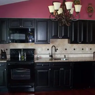 Black Kitchen remodeling in westminister MD