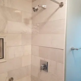 Bath Remodeling with Marble shower in Baltimore MD