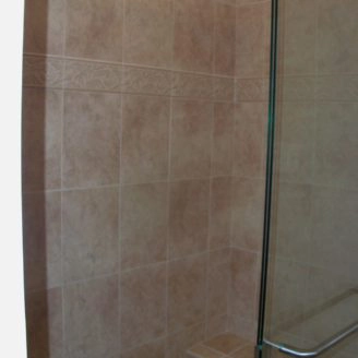 Custom shower with seat in Ellicot city MD