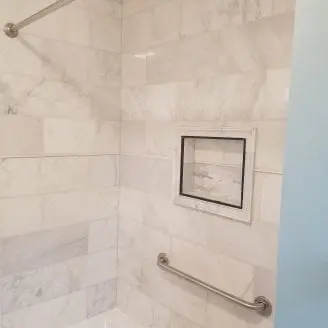 Great Marble Bath Remodel in Baltimore MD