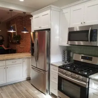White kitchen remodel Baltimore MD