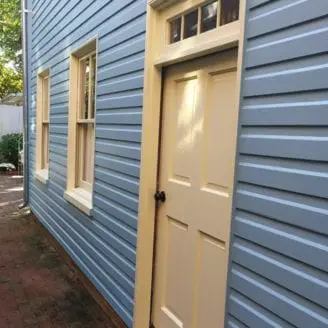 100 years old wood siding painting