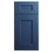 blue cabinet door