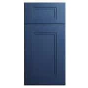 Blue cabinet door