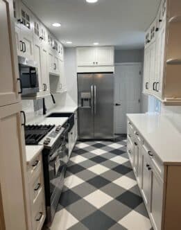 porcelain flooring for kitchen remodel