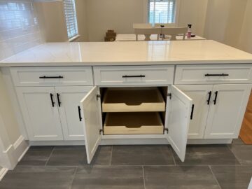 peninsula cabinets with pullouts