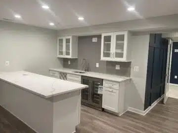 basement finishing kitchen